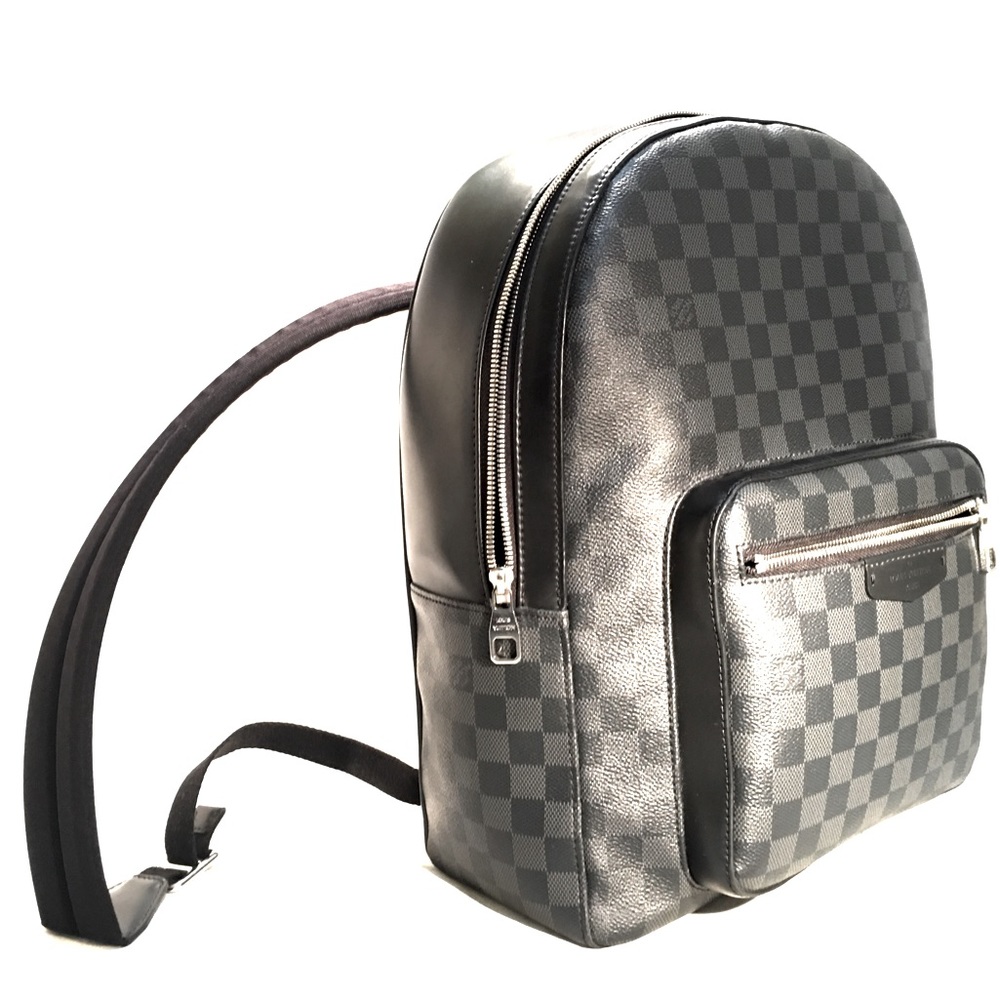Louis Vuitton AUTHENTIC JOSH back pack Damier (carbon fiber) dust bag & box